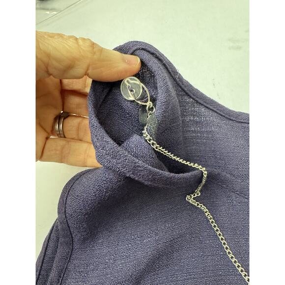 Vintage 90s R&M Richards Maxi Dress Witchy Whimsigoth Purple Women Sm (36" Bust) - Picture 11 of 12